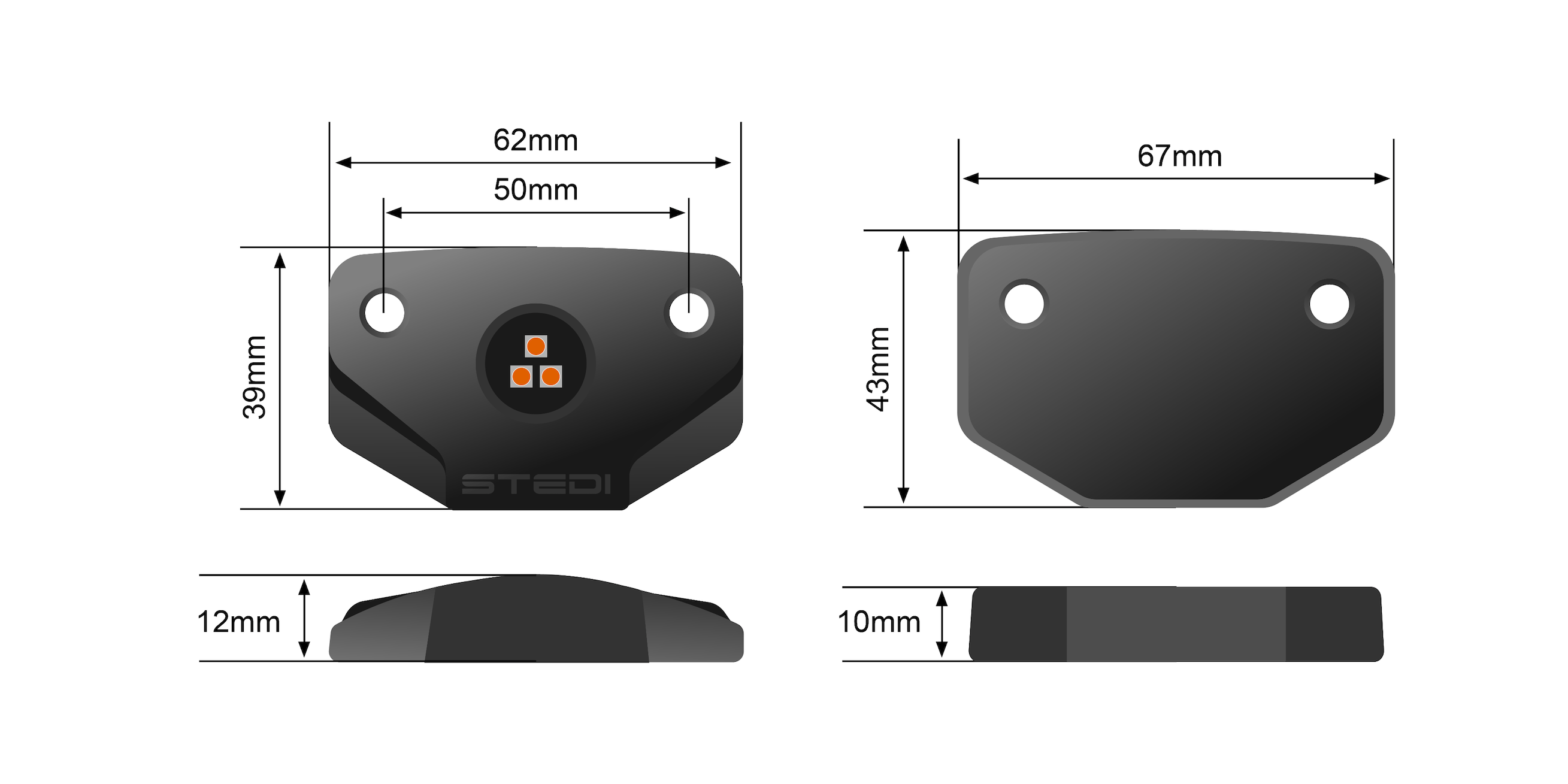 SURFACE LED ROCK LIGHT (1500K)