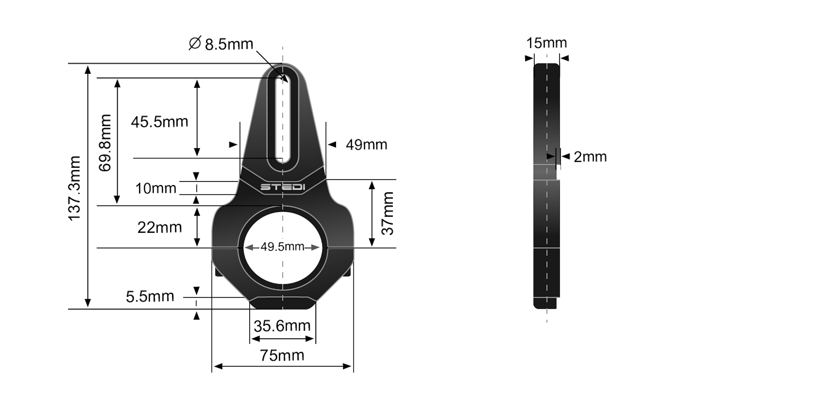 44.5mm - 48mm VICE Bull Bar Tube Clamps ®