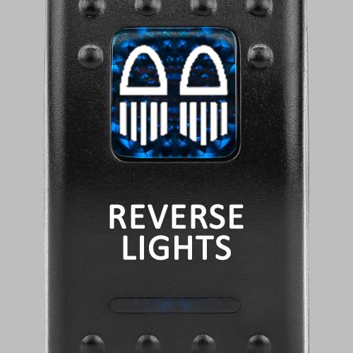 Rocker Switch for 4x4 Reverse Lights Back Lit Blue12.95