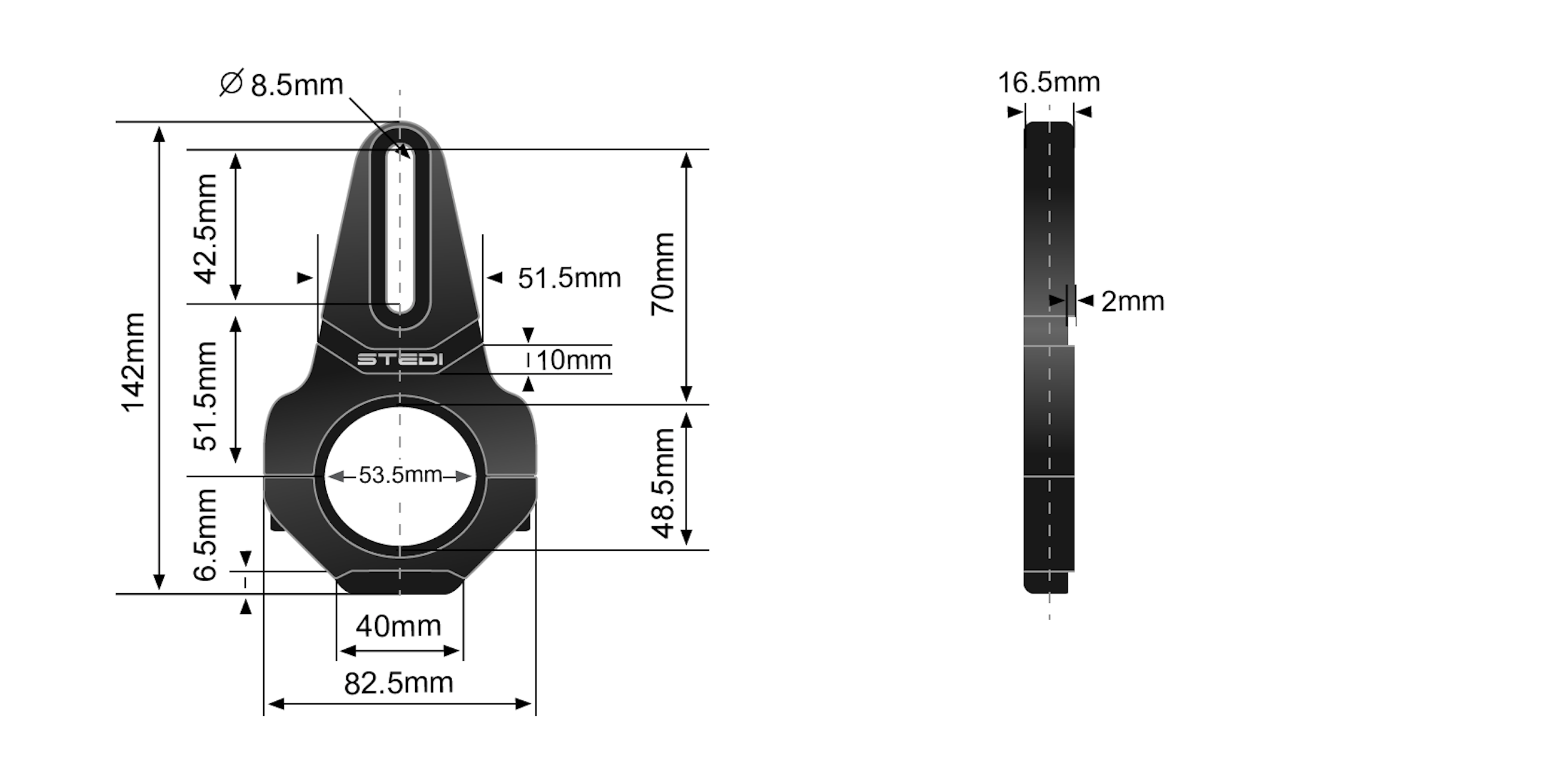 49mm - 51mm VICE Bull Bar Tube Clamps ®