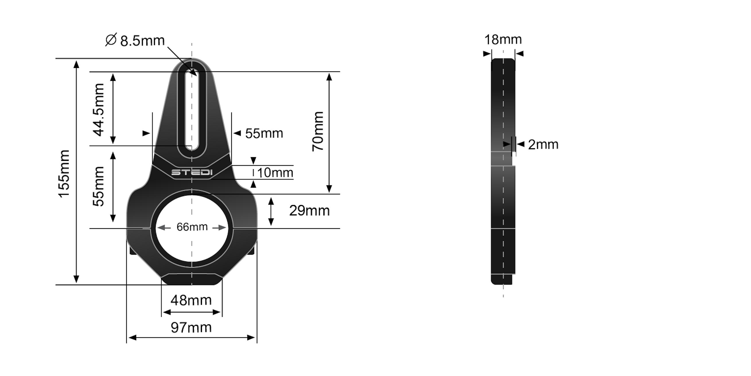 60mm - 63.5mm VICE Bull Bar Tube Clamps ®