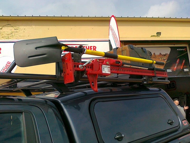 4x4 High Lift Jack and Shovel Holder Roof Rack Mounting