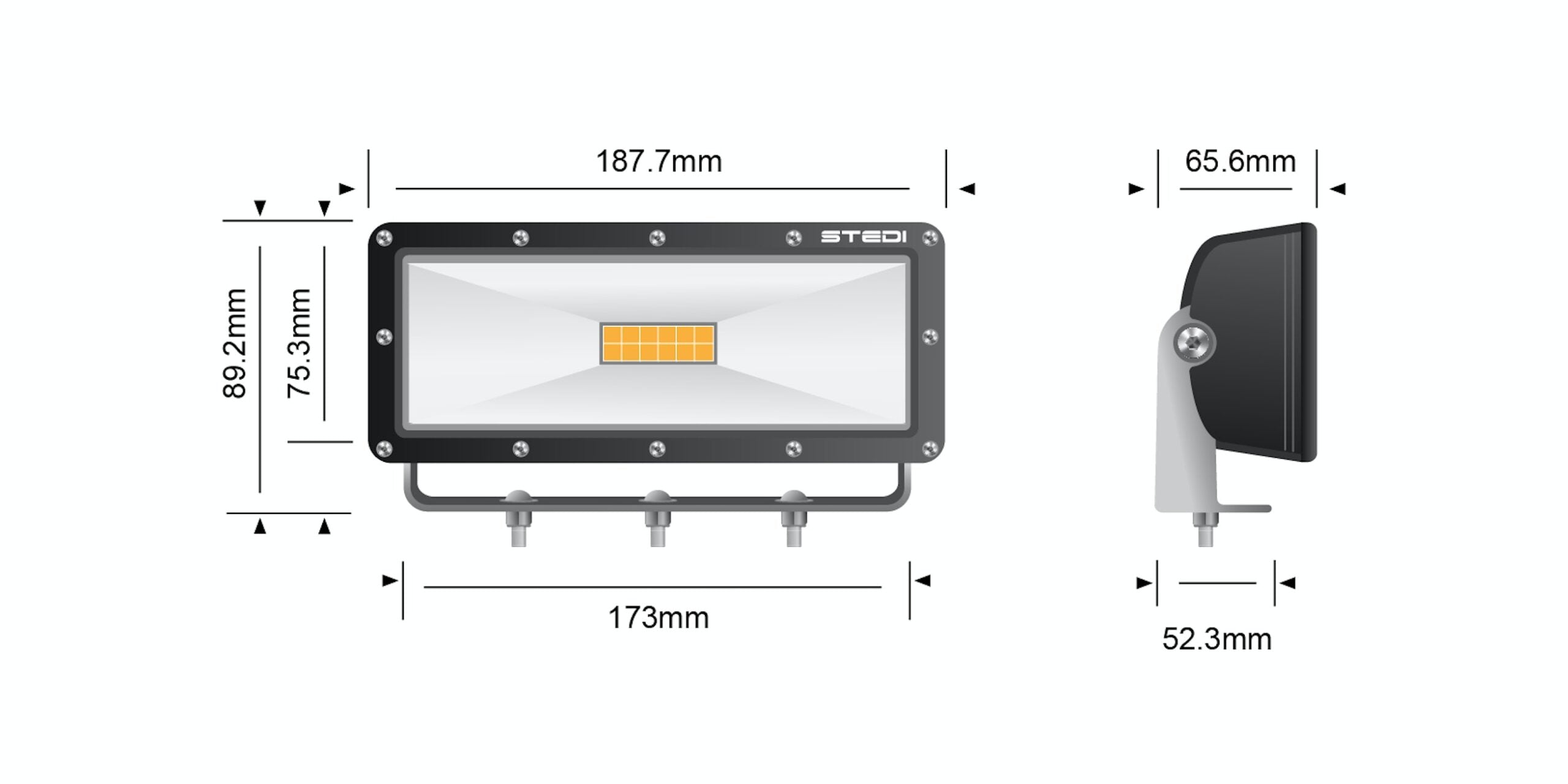 HYPER LED FLOOD LIGHTS 8" 60W