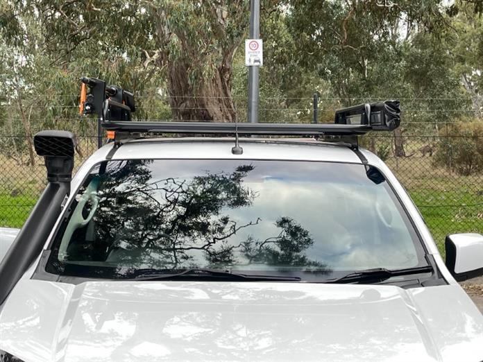 HOLDEN Colorado 2008-2012 Dual Cab Steel Open Ends Roof Rack 1350mm x 1250mm