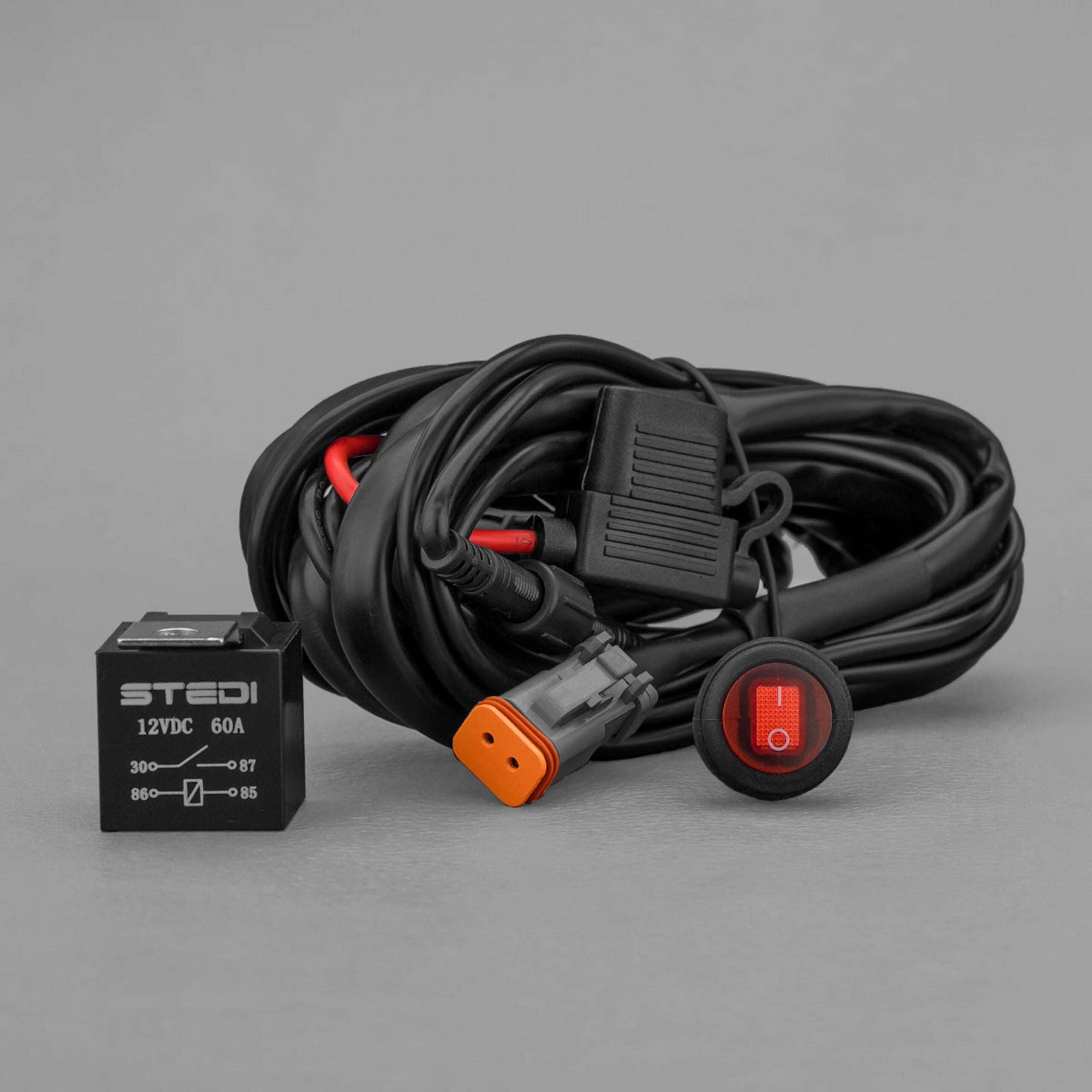 LED WORK LIGHT WIRING KIT LOOM HARNESS (NOT HIGH BEAM TRIGGERED)