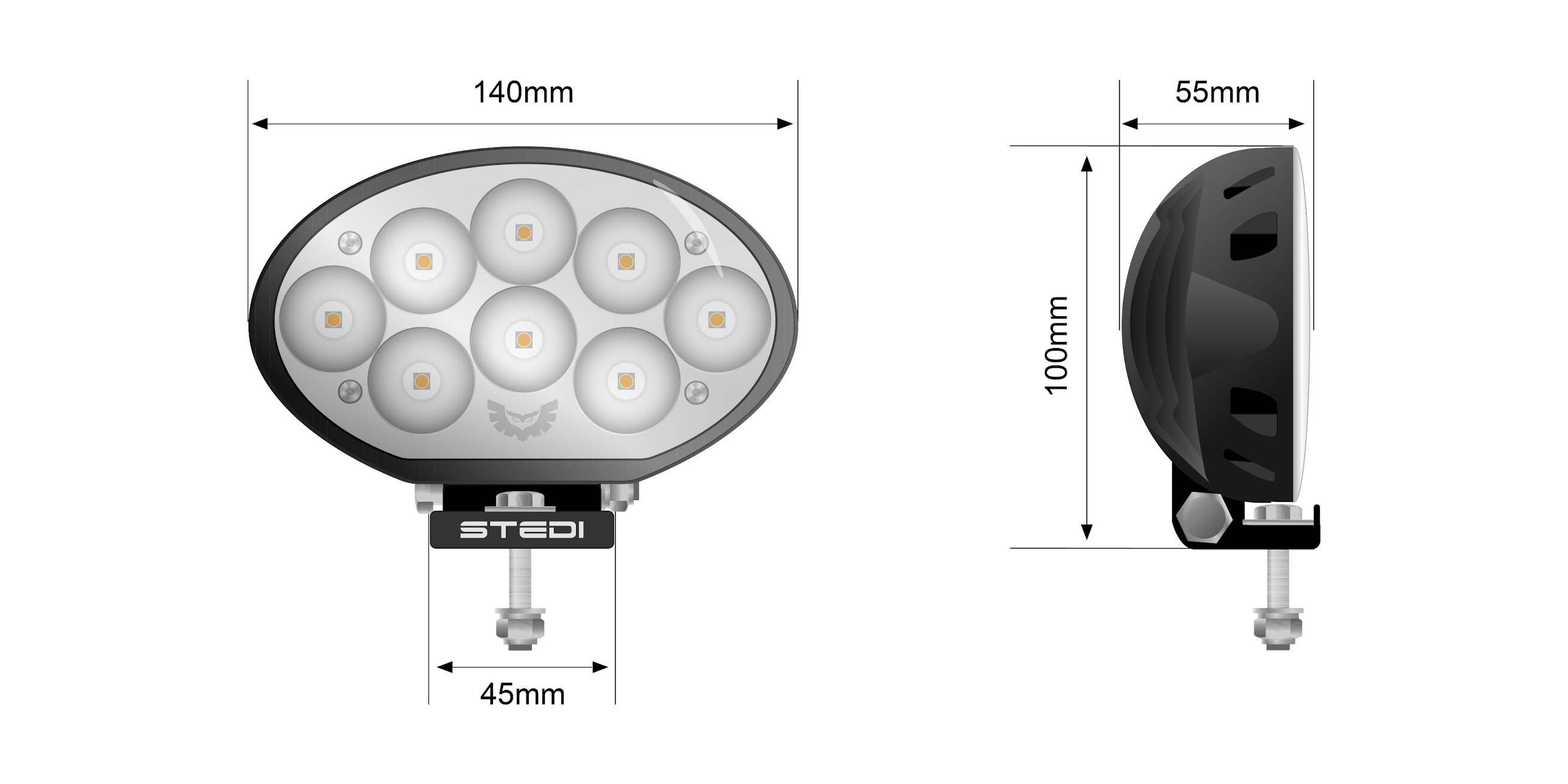 24 WATT LED TRACTOR FLOOD LIGHT