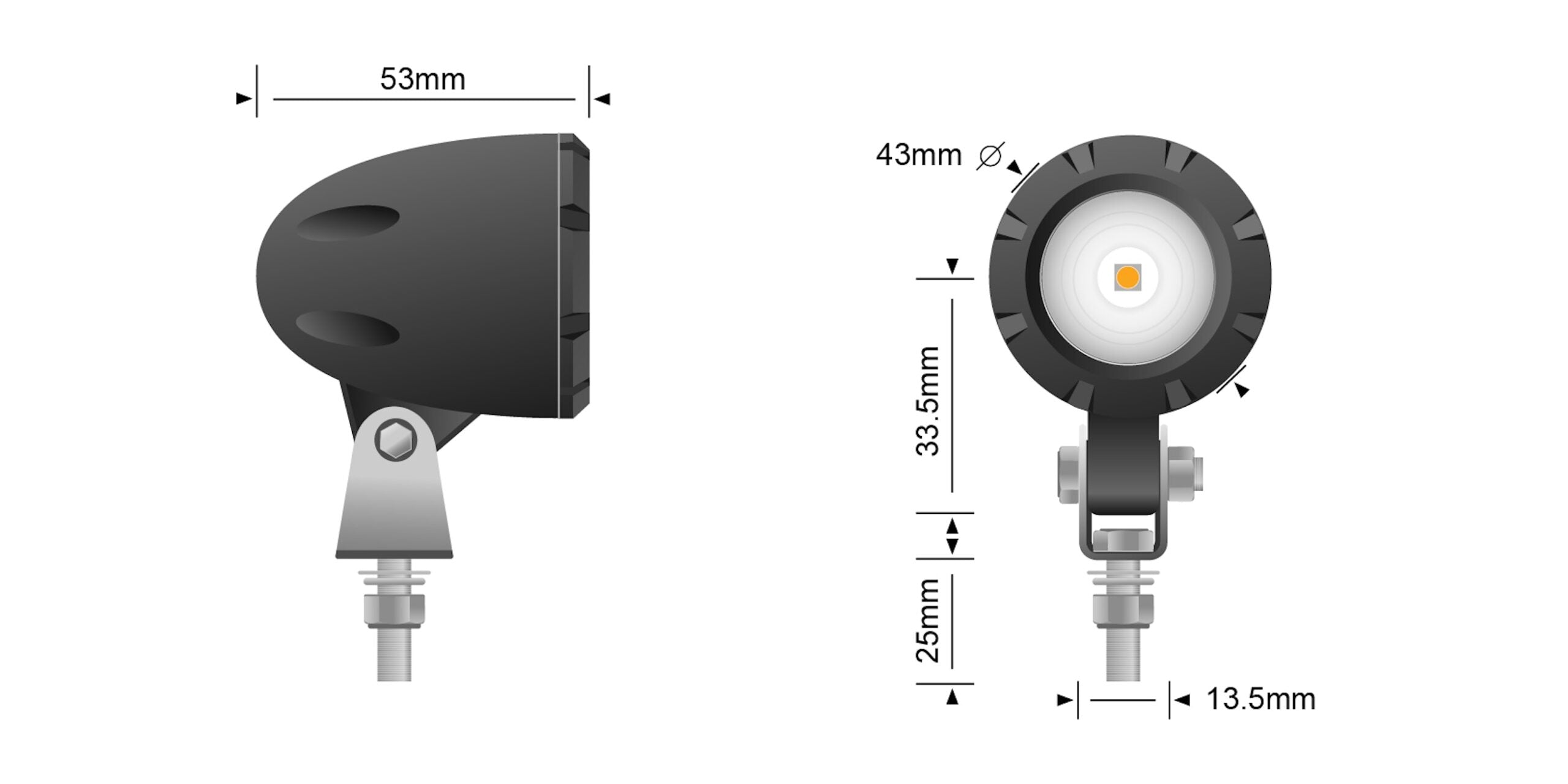 MC5 LED MOTORCYCLE DAY TIME RUNNING LIGHT (DRL)