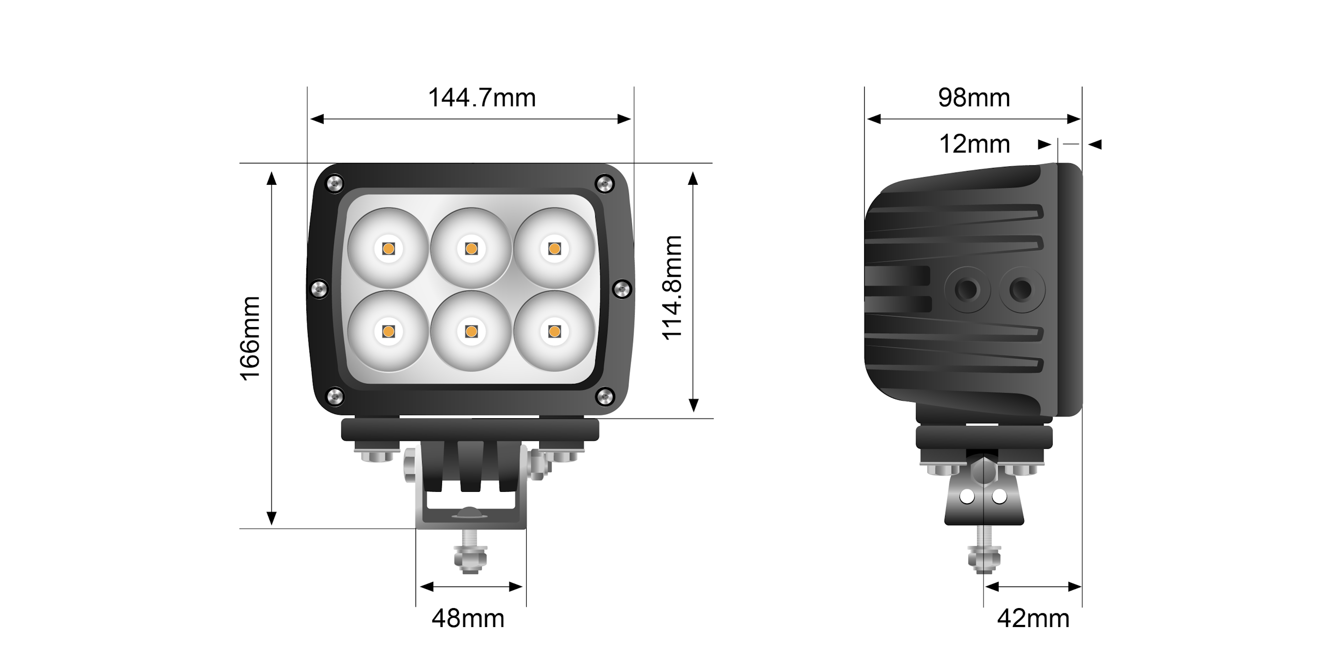 60W MINING SPEC FLOOD LED LIGHT