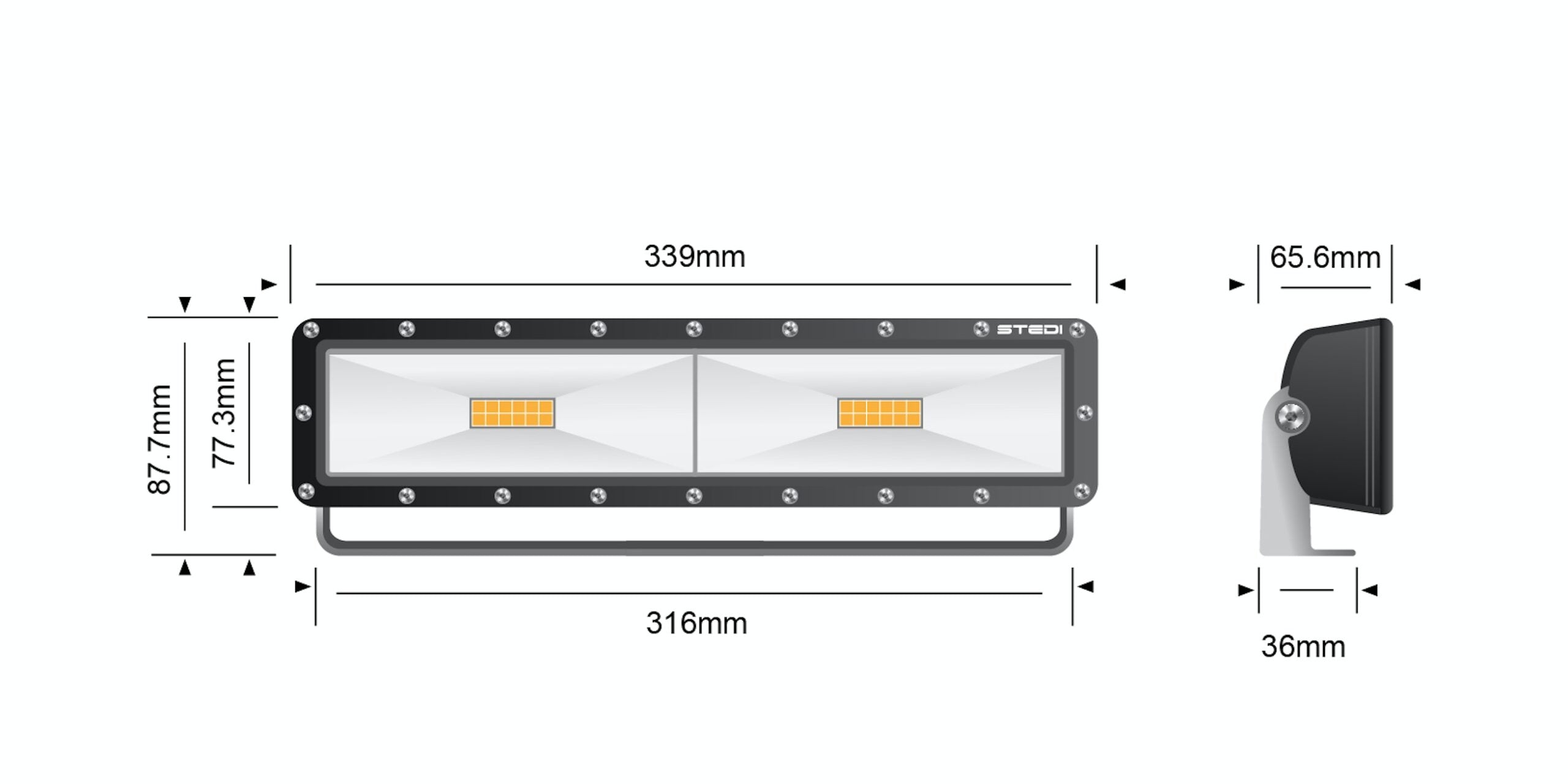 HYPER LED FLOOD LIGHTS 14" 120W