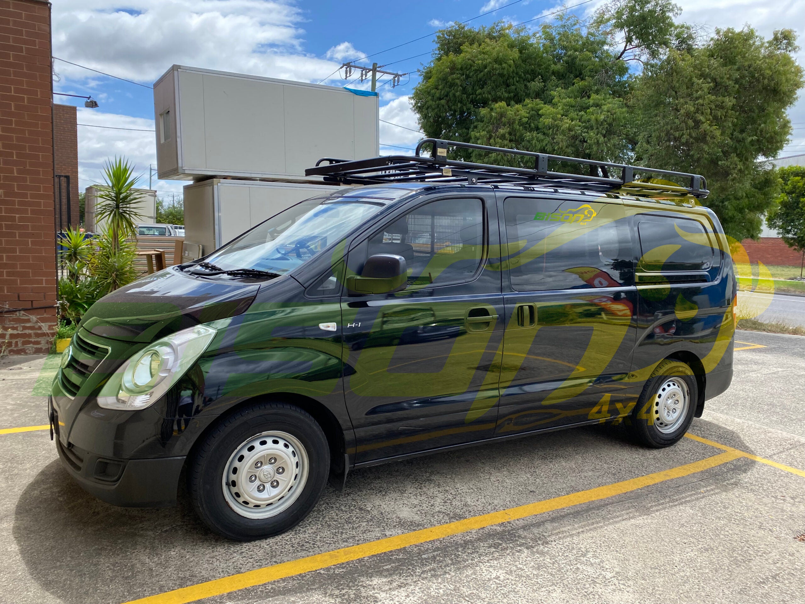 Hyundai iLoad Tradesman Style Open Ends Steel Roof Rack 3000x1464mm