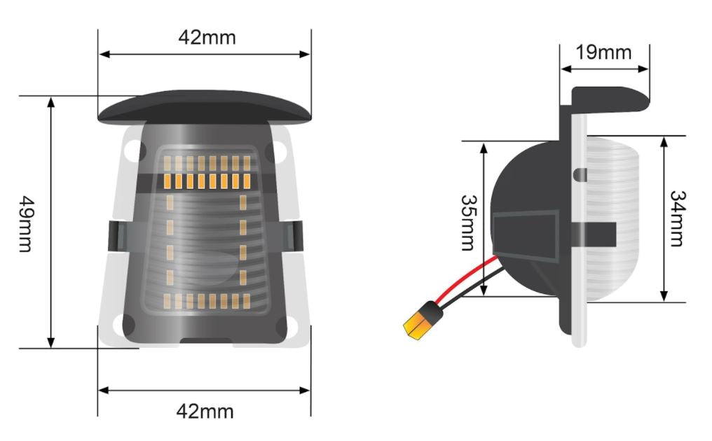 LED LICENSE PLATE LIGHT JEEP WRANGLER JK