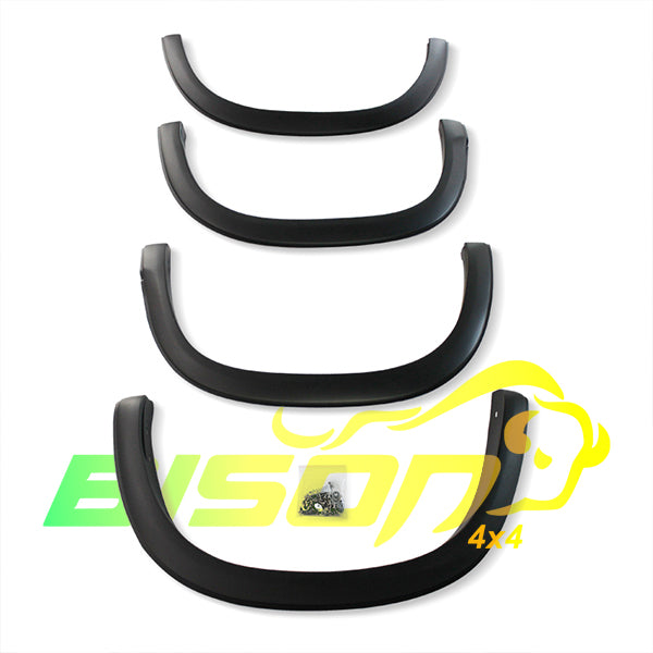 BISON 4X4 Fender Flares Wheel Arch Protector For Mitsubishi Triton 2019-2021 slim smooth