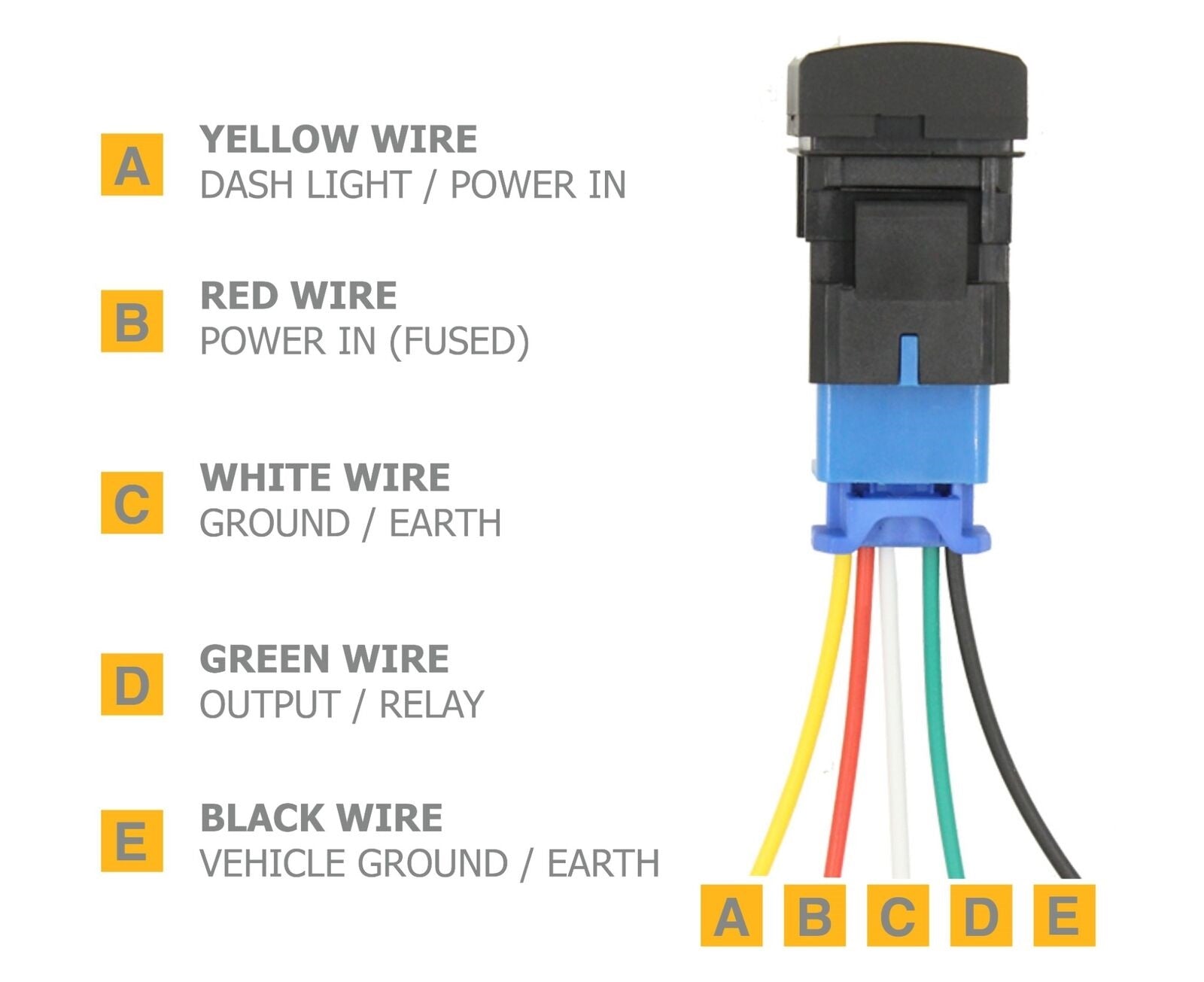 REAR LIGHTS - LED Push Switch