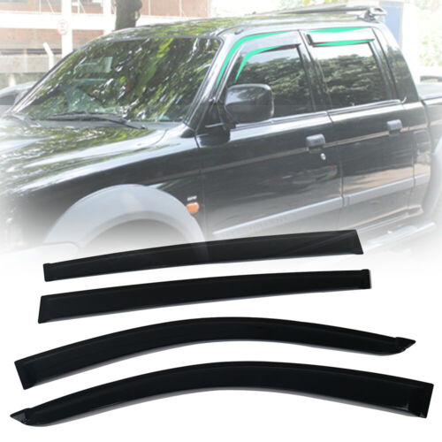 BISON 4X4 Weather Shields Door Visors for Mitsubishi Triton 2006-2014