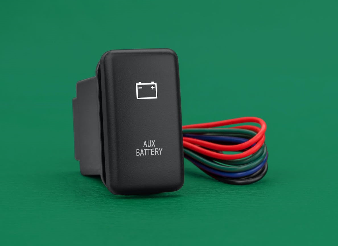 Tall Type Push Switch To Suit Toyota | Auxiliary Battery