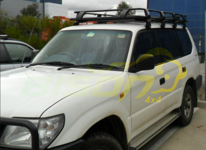 TOYOTA LANDCRUISER Prado 90 Fully Enclosed Deluxe Steel Roof Rack 2200x1250mm