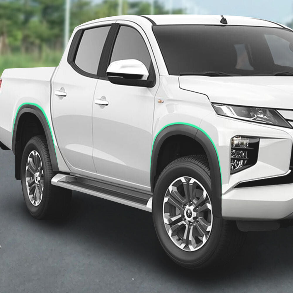 BISON 4X4 Fender Flares Wheel Arch Protector For Mitsubishi Triton 2019-2021 slim smooth