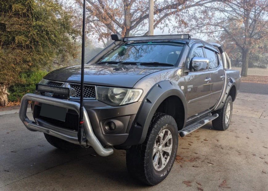 BISON 4X4 Fender Flares Wheel Arch Protector For Mitsubishi Triton 2006-2014 Matte Black Modified